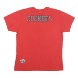 NBA Mens Red Houston Rockets Graphic T-Shirt M Short Sleeve Crew Neck Basketball