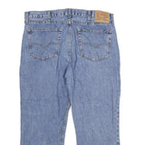 LEVI'S 516 Mens Jeans Blue Relaxed Straight Denim Medium W38 L26 Classic Zip