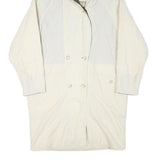 TRADITION Womens Cream Jacket L Polyester Blend Plain Button Closure Hooded