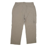 SALEWA Mens Nylon Beige Relaxed Straight Trousers W36 L27 Outdoor Zip Pocket
