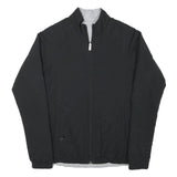 ADIDAS Womens Black Track Jacket S Polyester Blend Plain Zip Fitness Sportswear