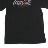 COCACOLA Mens Black & Red Logo Graphic T-Shirt L Short Sleeve Crew Neck Casual