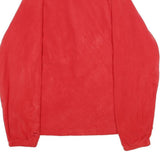 STARTER Mens Red Polyester Zip Jacket L Casual Lightweight Plain Sportswear