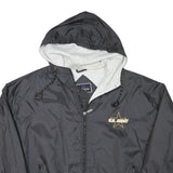 HOLLOWAY Mens Black U.S. Army Logo Lightweight Zip Jacket L Polyester Blend