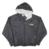 HOLLOWAY Mens Black U.S. Army Logo Lightweight Zip Jacket L Polyester Blend