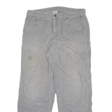 CARHARTT Mens Cotton Blend Grey Relaxed Straight Trousers W34 L30 Casual
