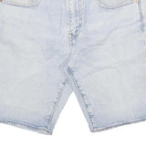 LEVI'S Mens Denim Blue Shorts L W31 Casual Cotton Blend 502 Fit