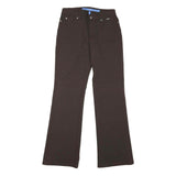 ESCADA SPORT Mens Cotton Blend Brown Regular Flared Trousers W30 L32 Stylish