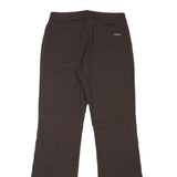 ESCADA SPORT Mens Cotton Blend Brown Regular Flared Trousers W30 L32 Stylish