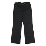 LEVI'S Womens Black Regular Fit Straight Denim Jeans W30 L29 Classic Style Zip