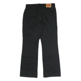 LEVI'S Womens Black Regular Fit Straight Denim Jeans W30 L29 Classic Style Zip