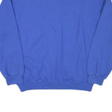 GILDAN Mens Blue Crew Neck L Sweatshirt Cotton Blend Comfortable Classic