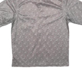 QUIKSILVER Mens Grey Shirt M Short Sleeve Button Polyester Blend