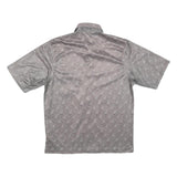 QUIKSILVER Mens Grey Shirt M Short Sleeve Button Polyester Blend