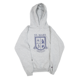 CHAMPION Mens Grey St Mary Parish School Pullover Hoodie S Cotton Blend