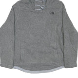 THE NORTH FACE Womens Grey Hooded Pullover L Cotton Blend Casual Outdoor