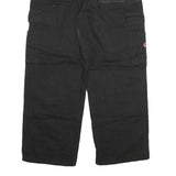 WAKE Womens Relaxed Black Cargo Denim Jeans W28 L27 Utility Pockets Zip Closure