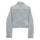 LEVI'S Womens Blue Cotton Denim Jacket S Button Closure Cropped Classic Fit