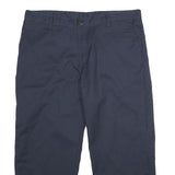 DICKIES Mens Regular Fit Navy Blue Polyester Blend Zip Trousers W38 L26 Workwear