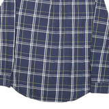 AMERICAN EAGLE Mens Blue & Yellow Checked Cotton Blend Shirt L Casual