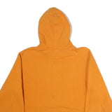 THE NORTH FACE Mens Orange Cotton Blend Pullover Hoodie L Printed Logo
