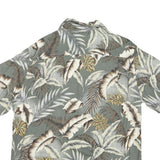 CAMPIA Mens Green Hawaiian Shirt L Rayon Short Sleeve Casual Beachwear