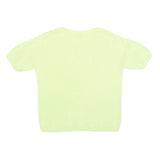 HOBBS LONDON Womens Yellow Plain Jumper Crew Neck Basic Knit L Cotton Blend