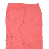 STYLE AND CO Womens Coral Cargo Shorts L W32 Cotton Blend Casual Pocketed