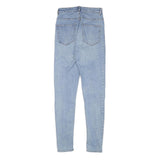 H&M Womens Blue Slim Skinny Denim Light Wash Jeans W24 L28 Stretch Cotton Blend