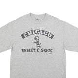MAJESTIC Mens Grey Chicago White Sox Graphic T-Shirt M Short Sleeve Crew Neck