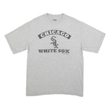 MAJESTIC Mens Grey Chicago White Sox Graphic T-Shirt M Short Sleeve Crew Neck