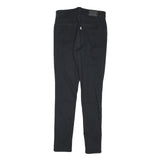 LEVI'S Womens Black Slim Skinny Denim Jeans W27 L28 Button Closure