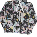 CALVIN KLEIN PERFORMANCE Womens Multi Colour Palm Print Jacket M Polyester Zip