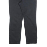 LOVE MOSCHINO Womens Cotton Blend Black Slim Trousers W30 L26 Heart Detail