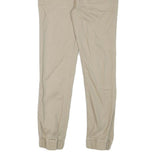 LEVI'S Boys Cotton Blend Beige Slim Drawstring Trousers W26 L25 Comfortable