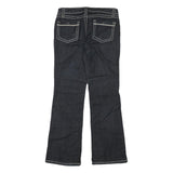 BLUE ASPHALT Womens Jeans Blue Regular Flared Denim Dark W31 L29 Contrast