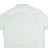 TED BAKER Mens White Cotton Short Sleeve Shirt S Polka Dot Detail Casual