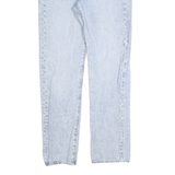 LEVI'S Womens Jeans Blue Regular Straight Denim Light W27 L30 Button Closure