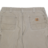 CARHARTT Mens Shorts Beige Casual 2XL W40 Cotton Blend Durable Workwear
