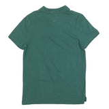 TOMMY JEANS Mens Green Cotton Blend Short Sleeve Polo Shirt M Classic Logo