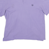 CHAPS Mens Purple Polo Shirt Short Sleeve Embroidered Logo XL Classic Fit
