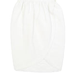 LAVINE BOUTIQUE Womens White Strapless Cotton Blend Mini Dress S Elegant Evening