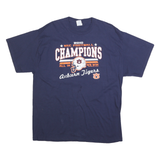 DELTA Mens Blue 2010 SEC Football Champions Graphic T-Shirt XL Short Sleeve Crew
