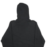 CHAMPION Mens Black Pullover Hoodie S Cotton Blend Drawstring Hood Casual