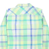 TOMMY HILFIGER Womens Blue & Green Check Shirt L Cotton Blend Casual Lightweight