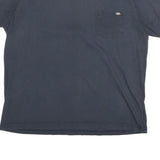 DICKIES Mens Black Pocket T-Shirt XL Short Sleeve Crew Neck Cotton Blend Casual