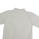 COLUMBIA Mens Beige Check Shirt M Cotton Blend Short Sleeve Outdoor Casual