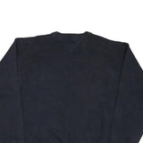 TOMMY HILFIGER Mens Navy Blue Patterned Cotton Blend Classic Jumper Crew Neck XL