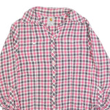 CARHARTT Womens Pink & Grey Check Shirt Long Sleeve Button Neck L