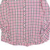 CARHARTT Womens Pink & Grey Check Shirt Long Sleeve Button Neck L